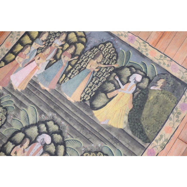 19th Century Indonesian Batik Textile - 3'7" x 5'8" For Sale - Image 12 of 18