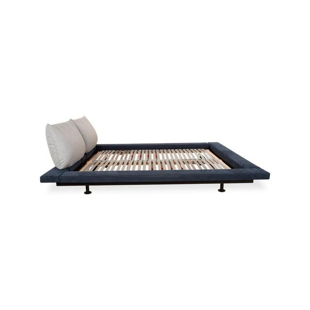 Blue-Grey Double Bed by Peter Maly for Ligne Roset For Sale - Image 10 of 14