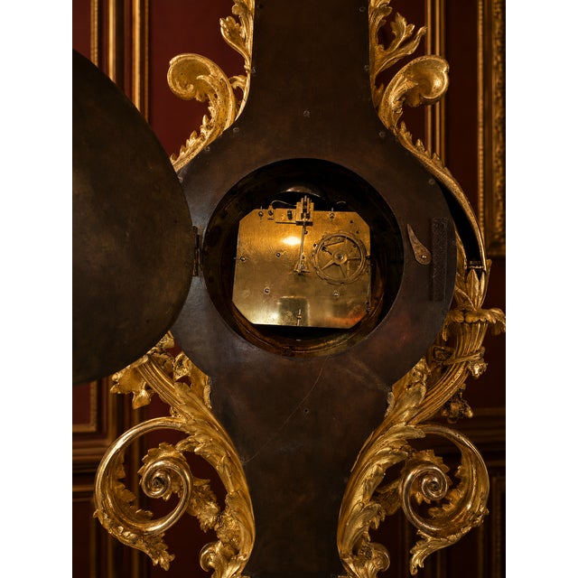 19thC Coeur Paris Louis XVI Gold Bronze Cartel Clock For Sale - Image 15 of 16