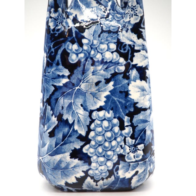 1920s Blue Vase for Rörstrand, Sweden, 1920s For Sale - Image 5 of 11