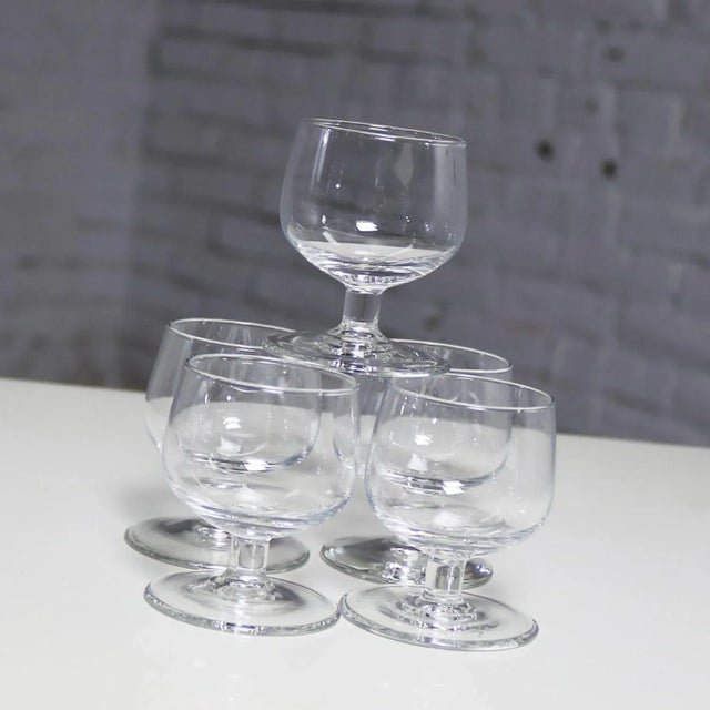 Glass 1950s Tinka Decanter Set with Five Glasses by A. D. Copier for Royal Leerdam Holland - Set of 6 For Sale - Image 7 of 13