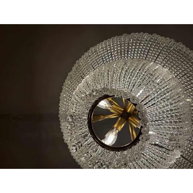 AERIN AERIN Modern Glass Chandelier For Sale - Image 4 of 6
