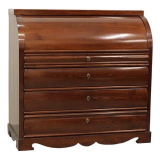 Biedermeier Cylinder Secretaire, 1870 For Sale