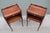 Brown 1950s Set of Two French Louis XV Style Side Tables Nightstands. For Sale - Image 8 of 13
