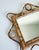Wood 1960s Italian Riviera Style Burnt Bamboo Rattan Wall Mirror With Scalloped Frame For Sale - Image 7 of 10