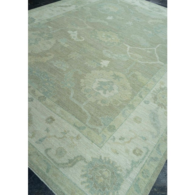 Turkish Oushak Rug 9'2" x 12'4" #19424 For Sale In Houston - Image 6 of 8