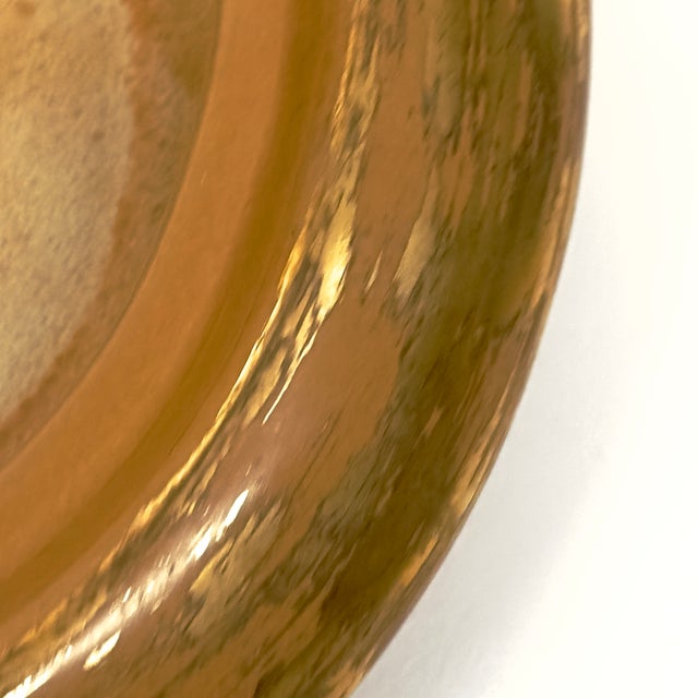 Ceramic Vintage Majolica-Style 22k Gold Painted Ceramic Lidded Candy Dish by Stangl Pottery Circa 1950s For Sale - Image 7 of 10