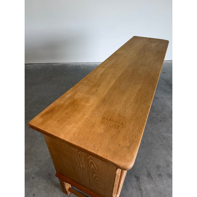 Mid Century Danish Oak Henning Kjaernulf Style Credenza For Sale - Image 10 of 12