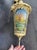 Metal Reverse Painted Windmill Scene Glass Paneled Hanging Lantern or Pendant Light 16x7" (Light Only) For Sale - Image 7 of 10