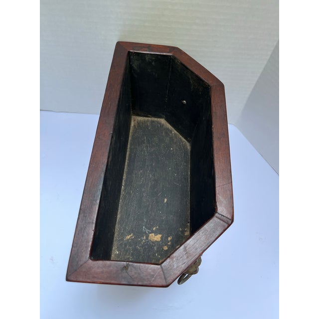 Wood Antique Mahogany Planter For Sale - Image 7 of 9