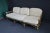 Modern Bamboo and Rattan sofa by McGuire hand-constructed frame of bamboo gothic arches intersecting and reinforced with...