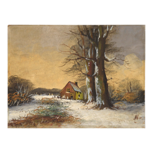 Winter on the Farm - Plein Air Landscape