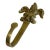 Vintage Solid Brass Fleur-De-Lis Wall Hook | French Country Decorative Hardware For Sale