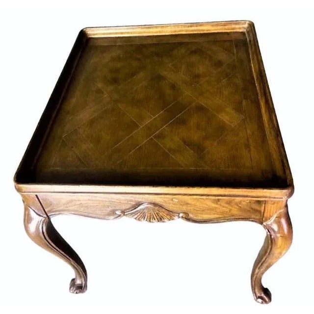 Baker Furniture Company Baker Furniture Company Grand Rapids French Country Louis XV Oak Side Table For Sale - Image 4 of 8
