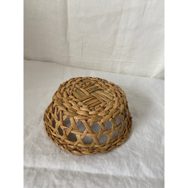 English Contemporary Small Woven Basket For Sale - Image 3 of 4