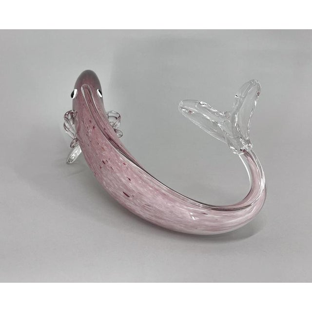 Large Bohemian Glass Fish, 1970s For Sale - Image 6 of 12