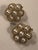 Hollywood Regency 1950s Crown Trifari Pearl Cluster Clip on Earrings, Pair For Sale - Image 3 of 9