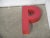 1970s Letter P in Red Plastic, 1970s For Sale - Image 5 of 8