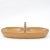 Wooden nut bowl, designed by Carl Aubock II and made in his workshop in 1950s. On one side bowl has a repaired damage with...