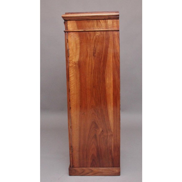 Hollywood Regency Regency Walnut Wellington Chest, 1830s For Sale - Image 3 of 15