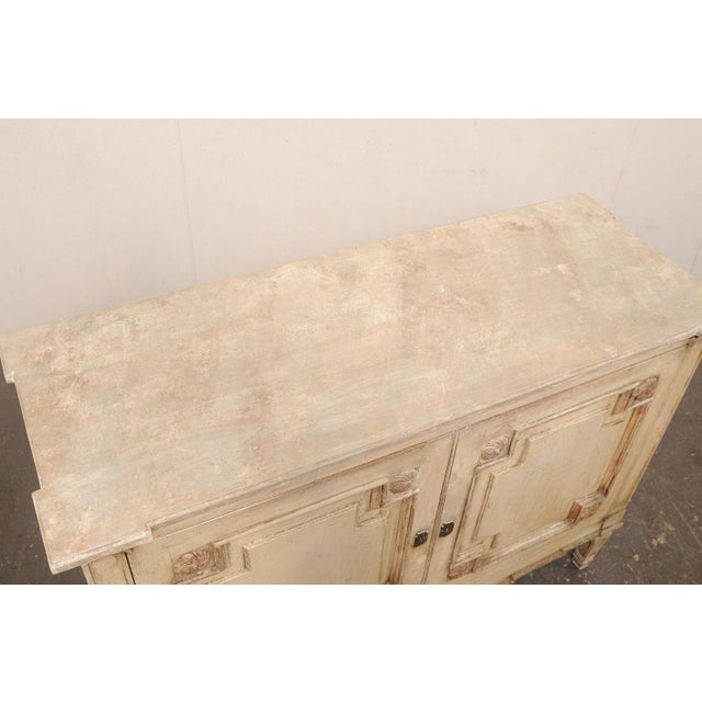 French Antique Painted Wood Buffet Console For Sale In Atlanta - Image 6 of 13