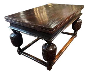17th Century Dutch Baroque Oak Extension Table