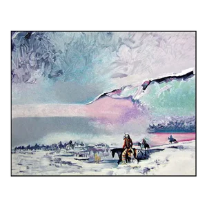 Earl Biss "War Shield's Winter Vision" Serigraph Art on Paper Hand Signed