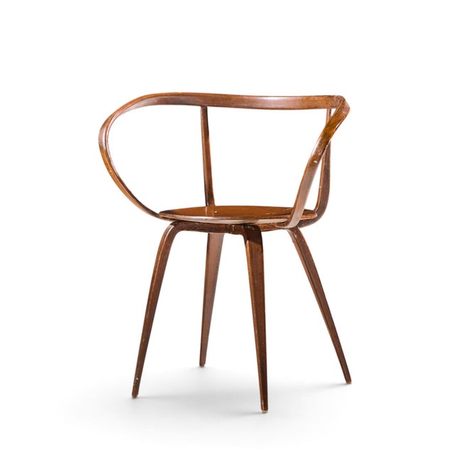Mid-Century Modern George Nelson for Herman Miller Model 5890 Mid Century Pretzel Dining Chair For Sale - Image 3 of 9