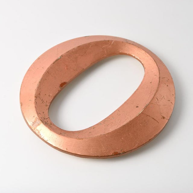 Mid-Century Modern Vintage Copper Colour Letter O, 1970s For Sale - Image 3 of 10
