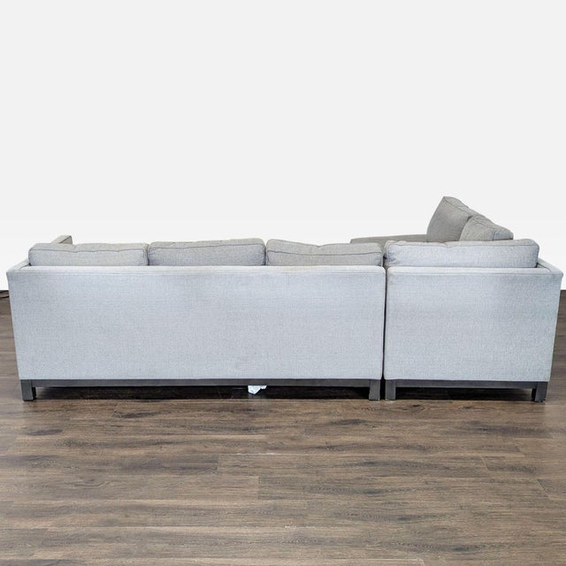 Mitchell Gold + Bob Williams Mitchell Gold + Bob Williams Clifton Modern Gray Sectional Sofa For Sale - Image 4 of 8