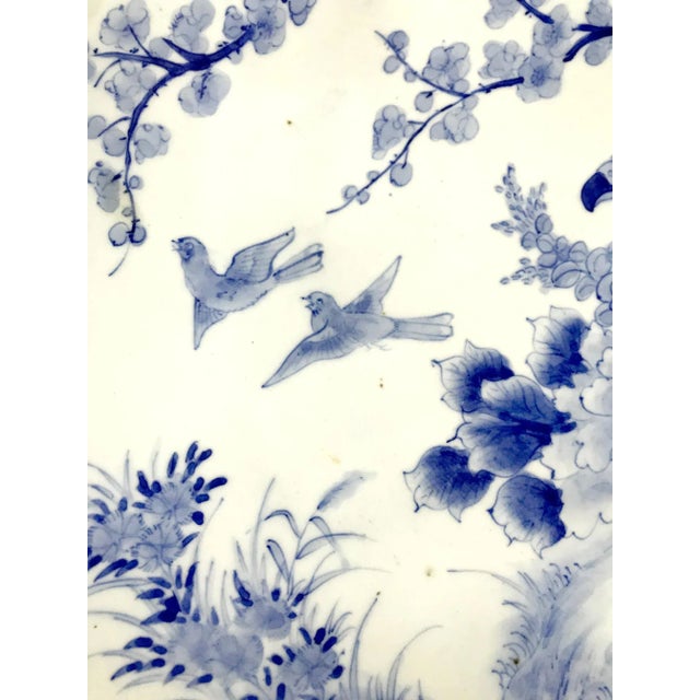 Large Antique Japanese Arita Porcelain Plate by Kajiwara Kiln For Sale - Image 12 of 13