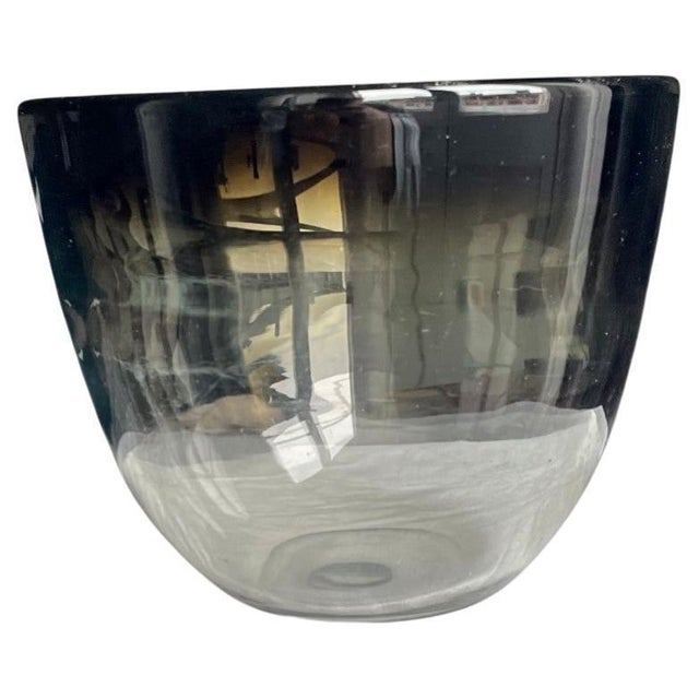 Vintage Art Glass Bowl by Bengt Orup for Johansfors, Sweden, 1960s For Sale - Image 9 of 9