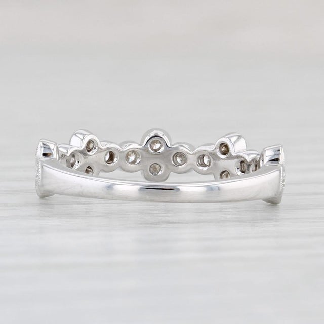 Beverley K 0.47ctw Diamond Ring 14k White Gold Wedding Stackable Band, Size 6.5 For Sale - Image 4 of 8
