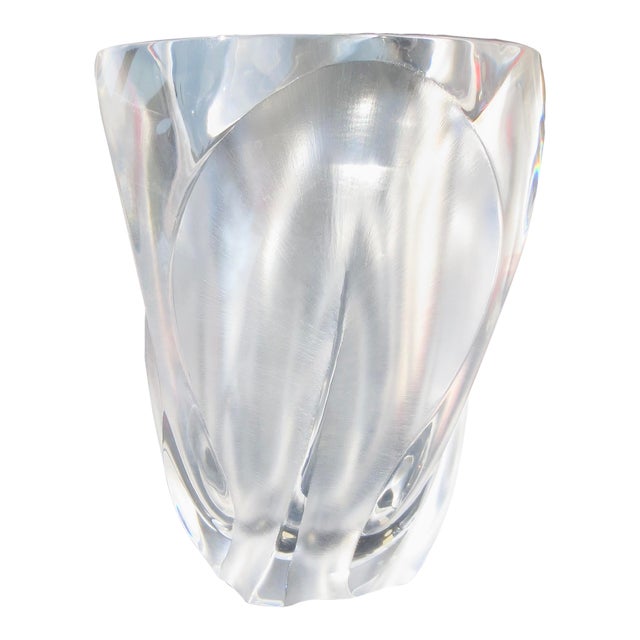 Ingrid Crystal Vase by Lalique Circa 70s' For Sale