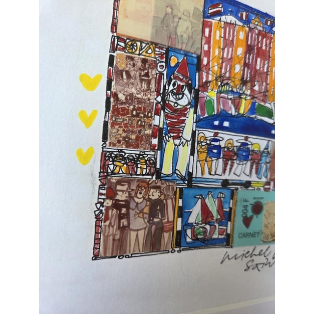 Michel Godjevac, Collages, 2003, Mixed Media, Set of 2 For Sale - Image 4 of 8