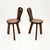 Set of Vintage Brutalist Side Chairs in Elm, 1950 For Sale - Image 10 of 10