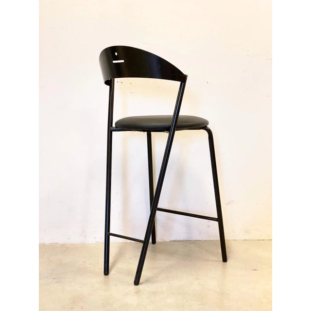 Fly Line Bar Stools, 1980, Set of 4 For Sale - Image 9 of 13