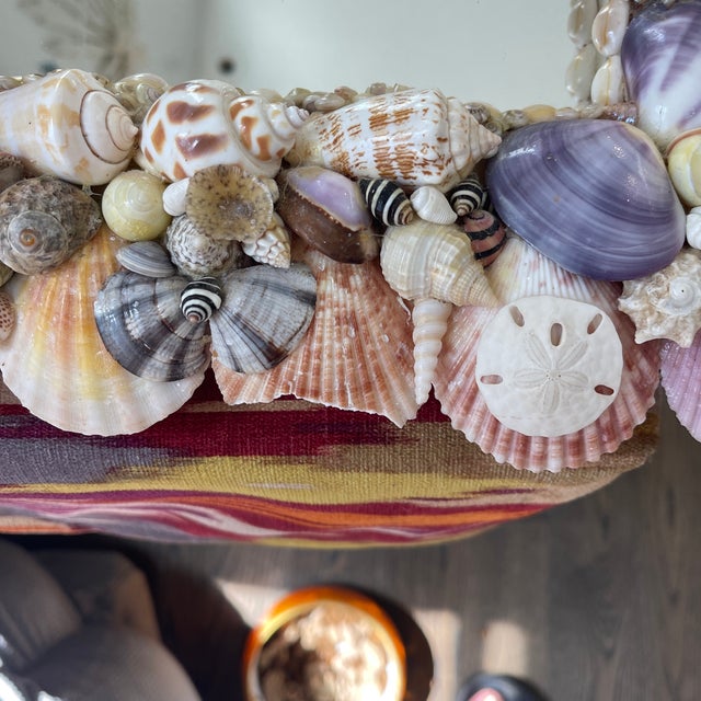 1980s Shell Encrusted Wall Mirror For Sale - Image 12 of 12