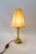 Art Deco table lamp with fabric shade vienna around 1920s Brass polished and stove enameled The fabric shade is replaced...