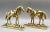 Metal Circa 1890 English Gilt Brass Horses Mantel Decorations For Sale - Image 7 of 9