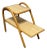 1940s Mid-Century Modern Bamboo and Wood Side Step Table For Sale