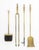 Neoclassical Style Brass Fireplace Tool Set, 5 Pcs. For Sale In New York - Image 6 of 16