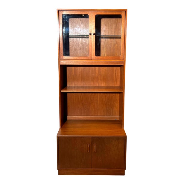Mid-Century Modern Teak Display Cabinet For Sale