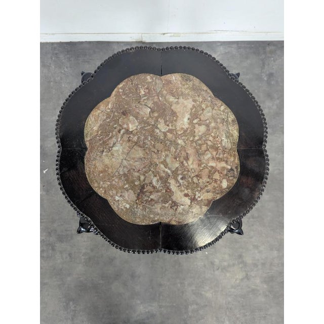 Side Table in Ironwood with Marble Top For Sale - Image 3 of 8