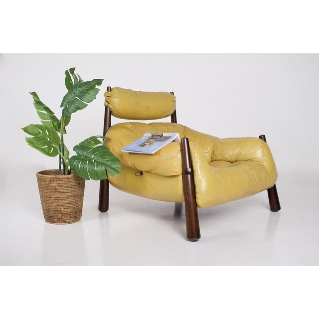 MP-81 Armchair in Leather and Rosewood from Percival Lafer, 1970s For Sale - Image 12 of 16