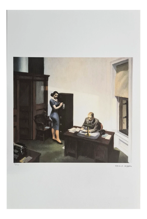 After Edward Hopper, Office at Night, 1990s, Print