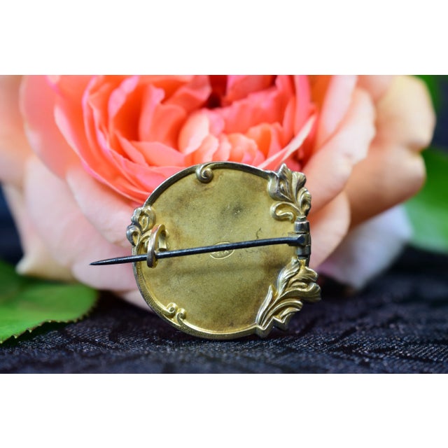 Art Nouveau Gold-Plated Brooch by Edropsy for Maison Savard, 1903 For Sale - Image 6 of 11
