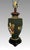 Japanese Large Japanese Satsuma 'Moriage' Black and Gold Kannon Table Lamp, Signed For Sale - Image 3 of 12