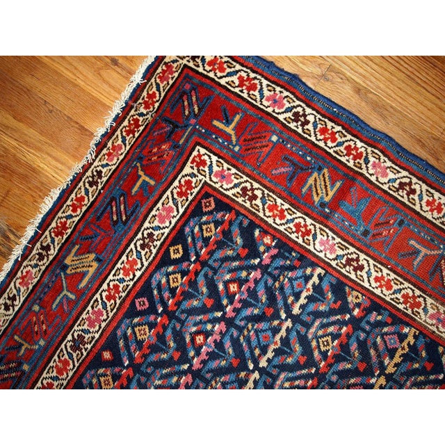 Persian 1900s Handmade Antique Persian Kurdish Distressed Runner For Sale - Image 3 of 7