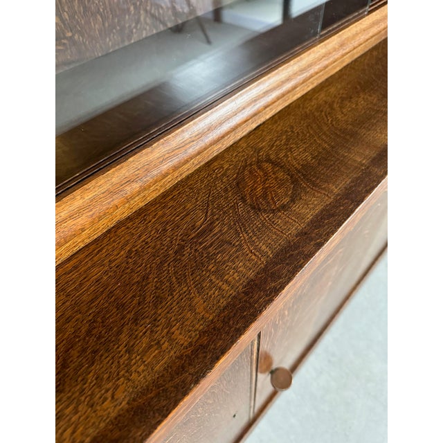 Art Deco Display Cabinet in Oak, 1930s For Sale - Image 16 of 18